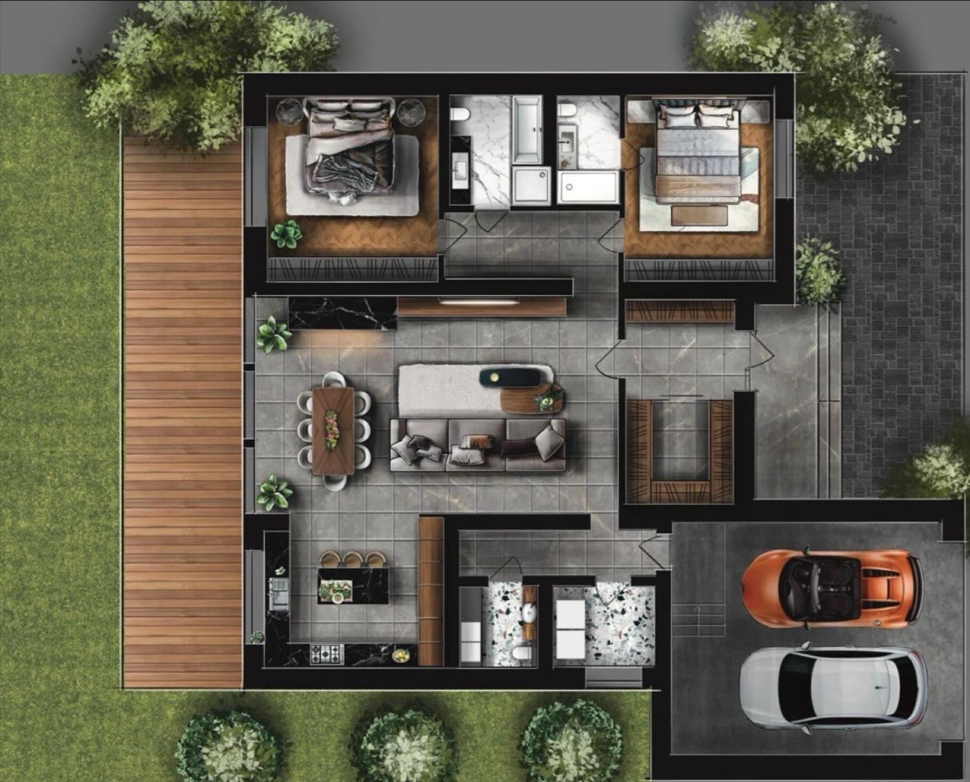 Review the 2D Floor Plan